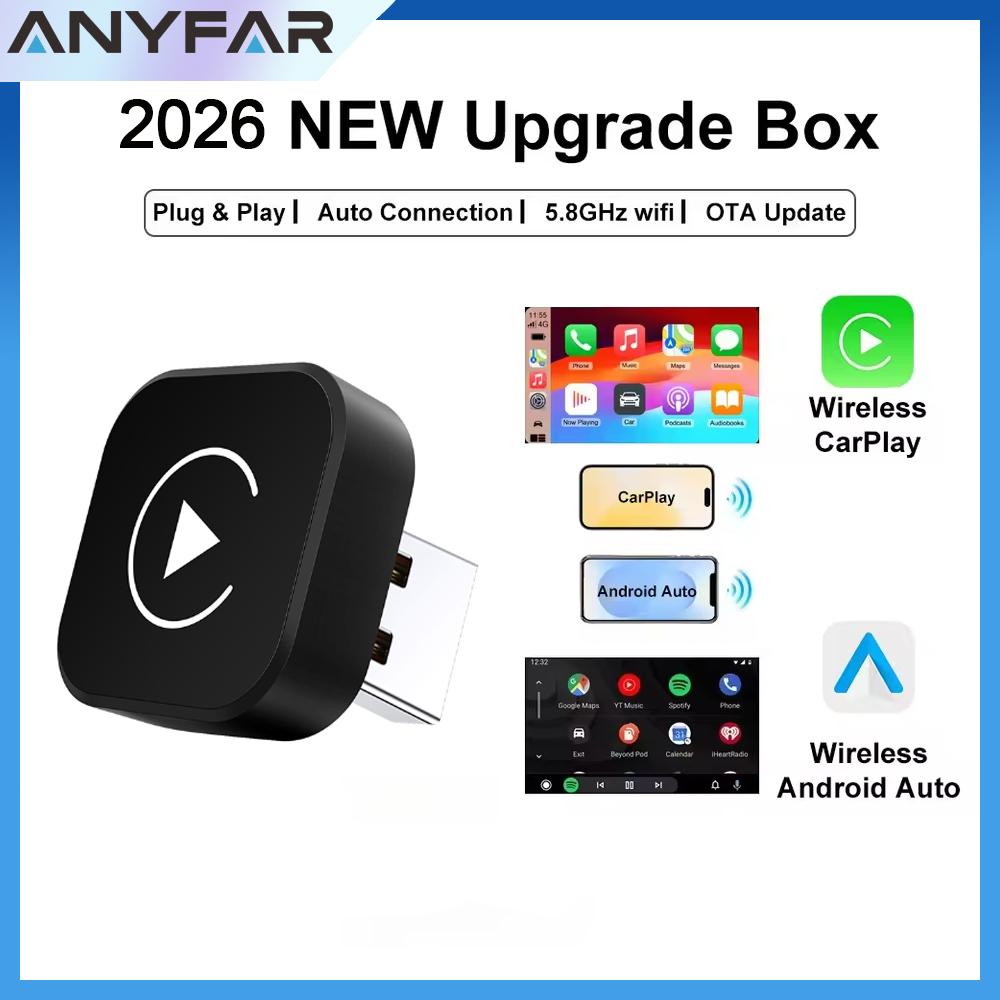 Smartwatch Universal - Adaptor CarPlay Nirkabel 2026 2-in-1 Dongle