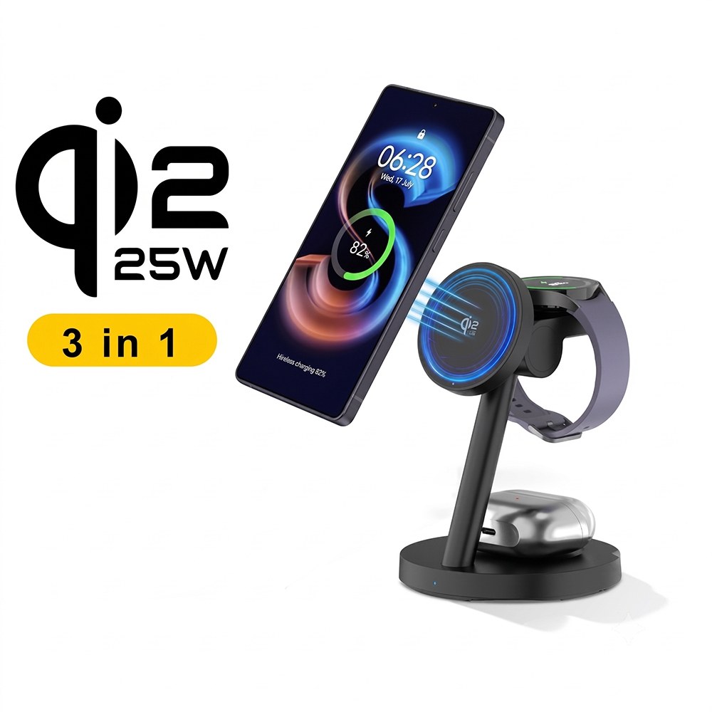 Smartwatch Ac - Stasiun Pengisian Daya Nirkabel Cepat 3in1