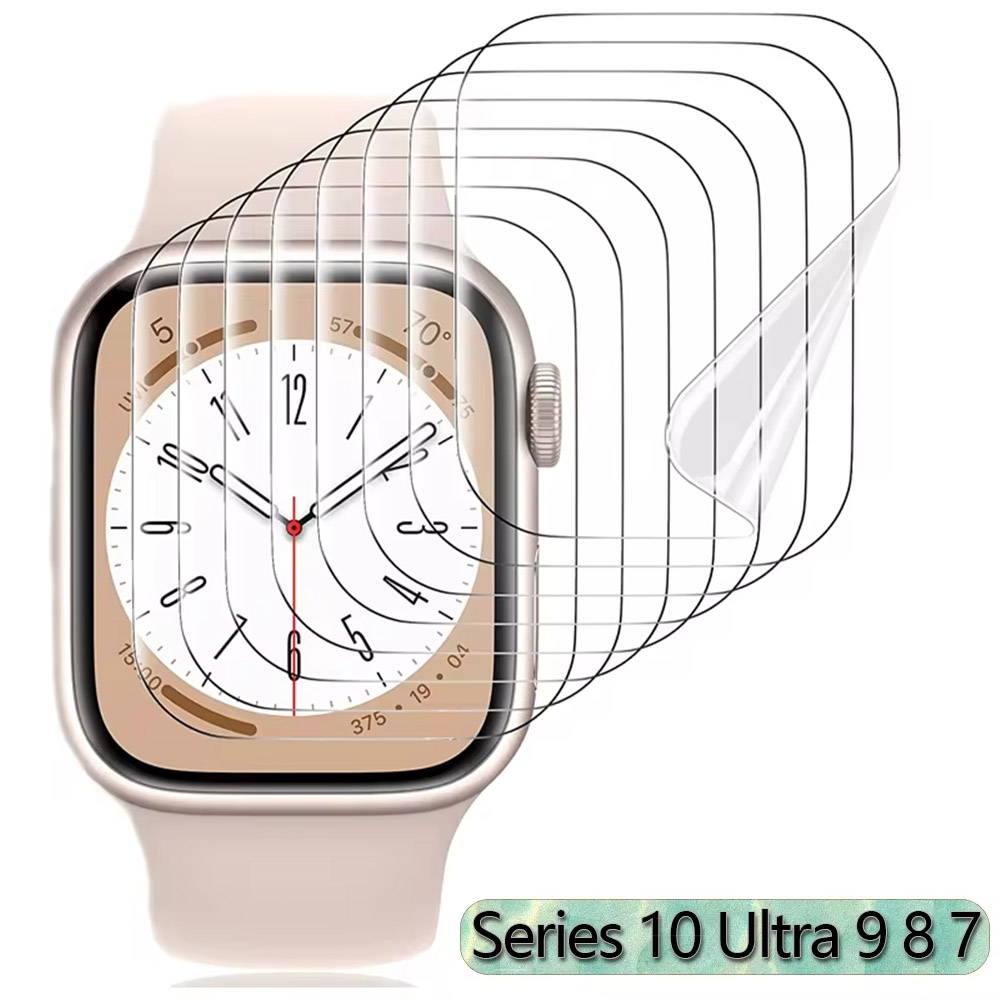 Watch Case Bumper - 2-5pcs Hydrogel Film untuk Apple Watch