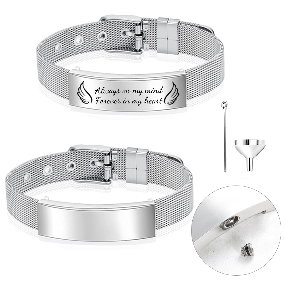 Stainless Mesh Band - Gelang Guci Perhiasan Kremasi e untuk