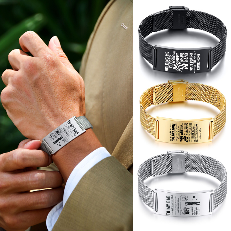 Stainless Mesh Band - Gelang Pria Abadi Sifat Mesh Watch
