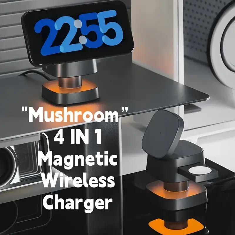 Wireless Charger Watch - Pengisi Daya Nirkabel Magnetik 3 in