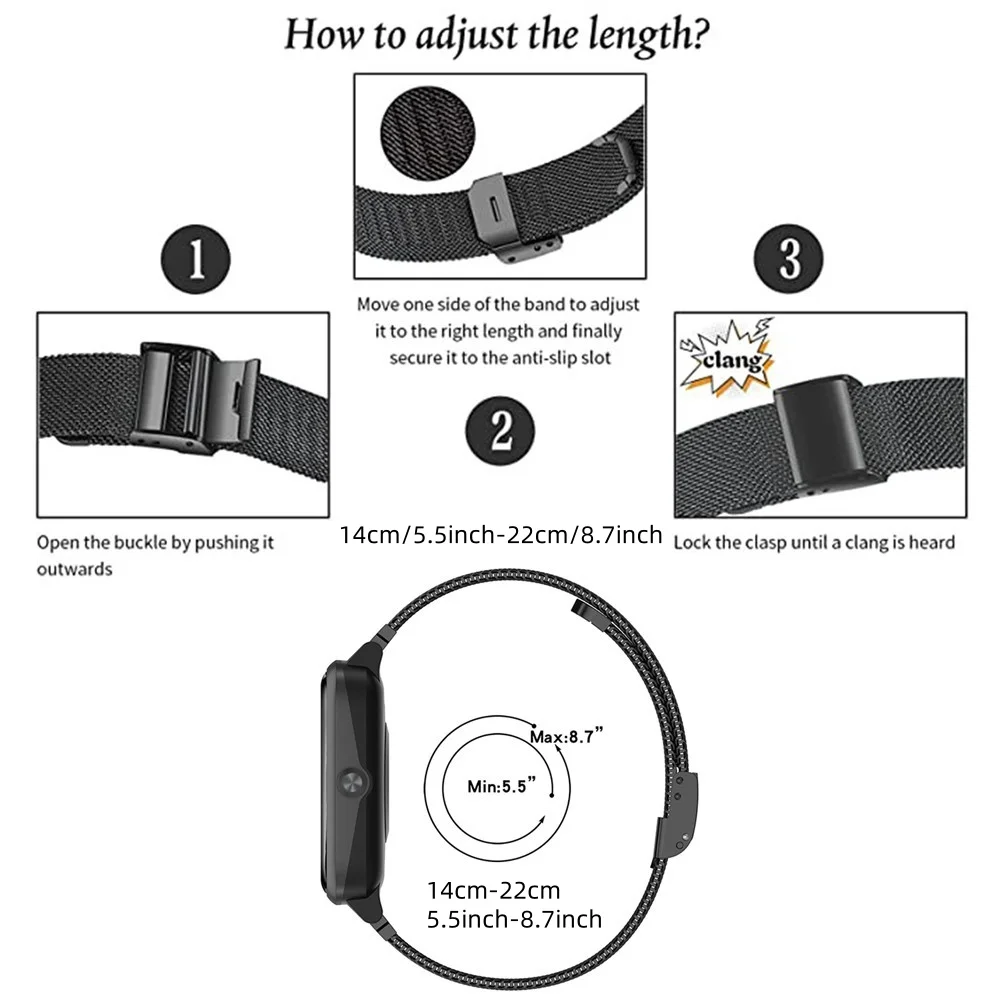 Tali Logam untuk Honor Watch 4 - Stainless Mesh Band ulasan dan harga