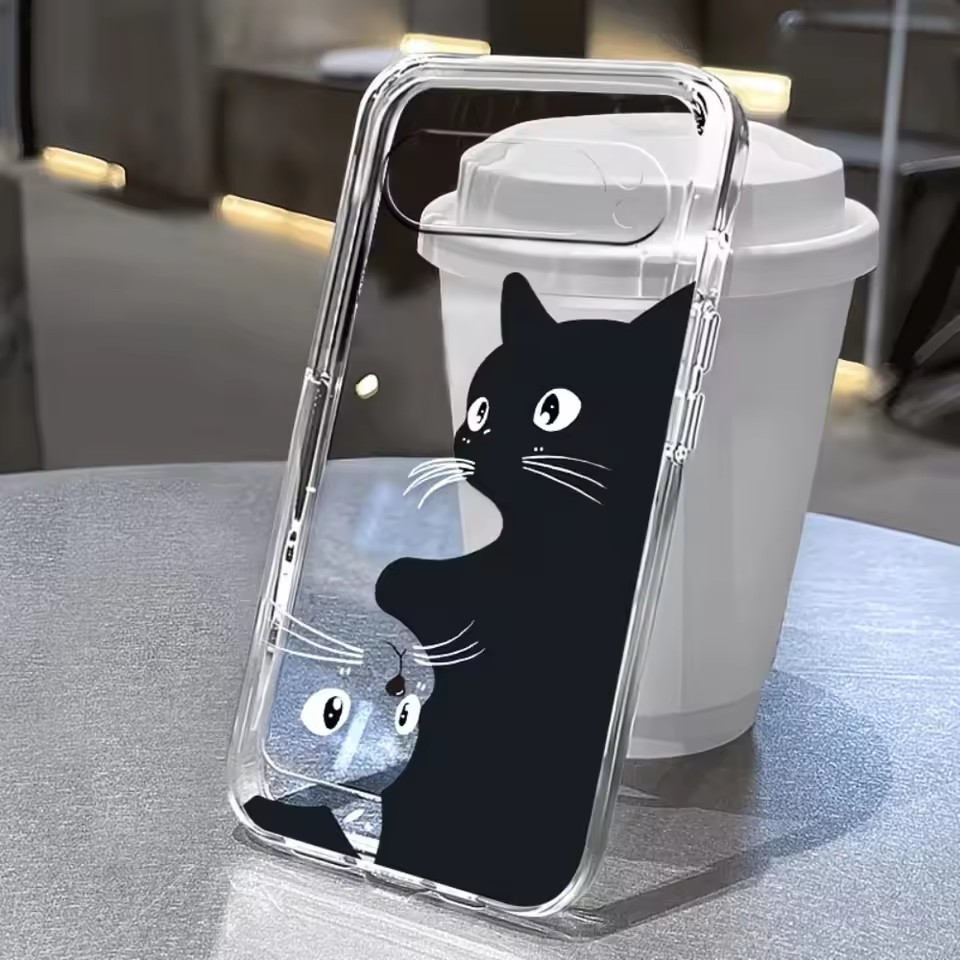 Casing Transparan Motif Kucing - Google Pixel 9 ulasan dan harga
