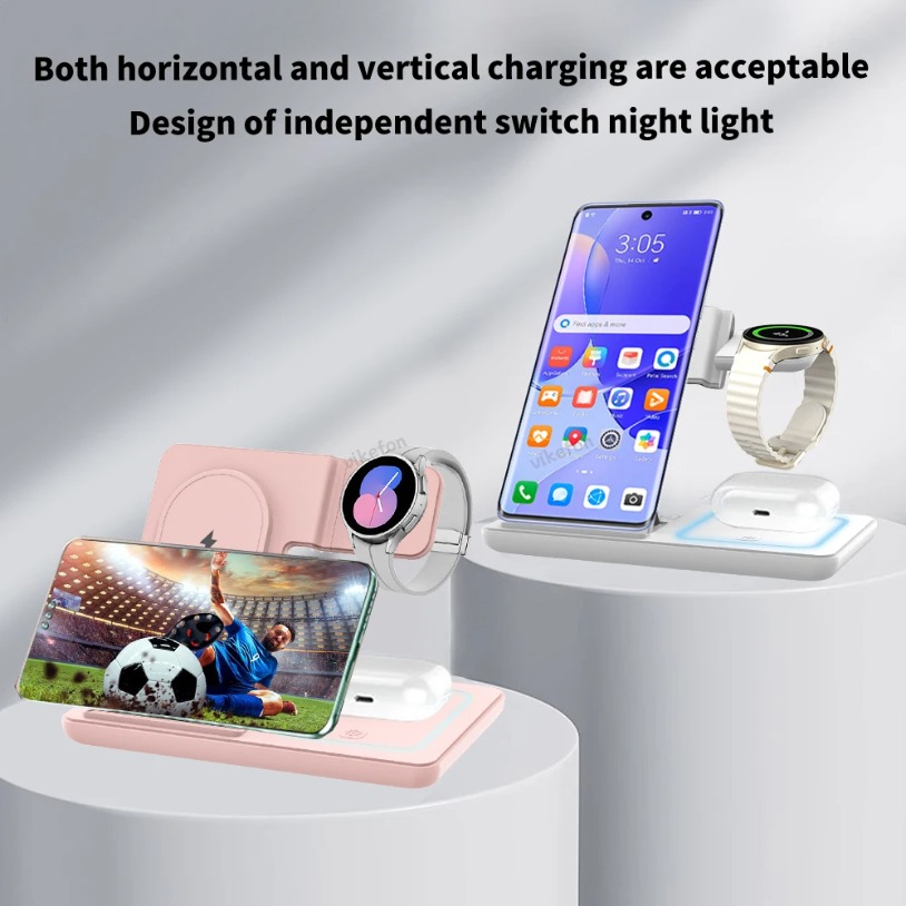 Stasiun Pengisian Daya Nirkabe - Smartwatch Ac ulasan dan harga