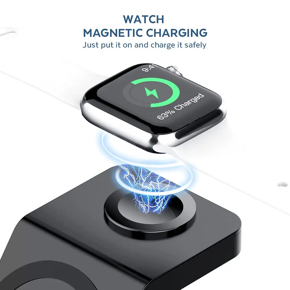 Stasiun Pengisian Daya Nirkabe - Wireless Charger Watch ulasan dan harga