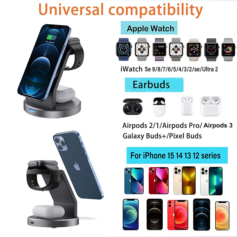 Stasiun Pengisian Daya Nirkabe - Wireless Charger Watch ulasan dan harga