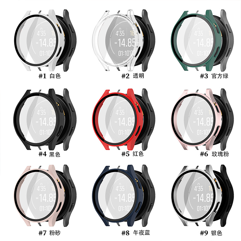 Kaca Tempered + Casing PC untu - Samsung Smartwatch Accessories ulasan dan harga