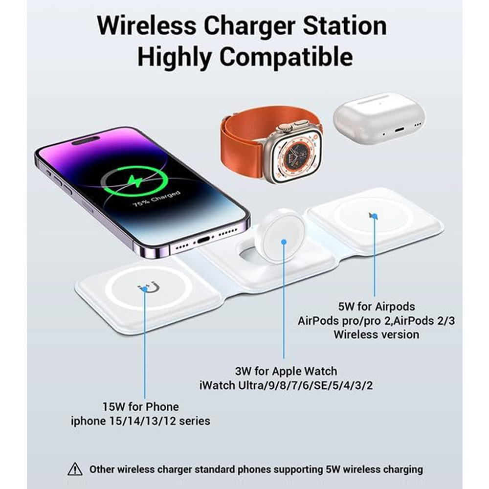 Stasiun Pengisian Daya Nirkabe - Wireless Charger Watch ulasan dan harga